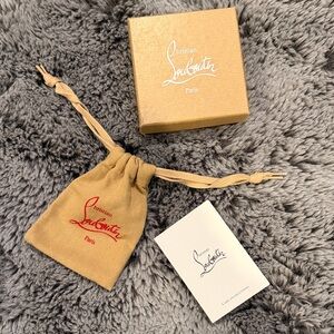 Christian Louboutin Box with Tan Pouch & Care Card
